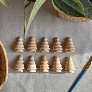 Wooden Tree Figures | Montessori Toy | Wood Craft